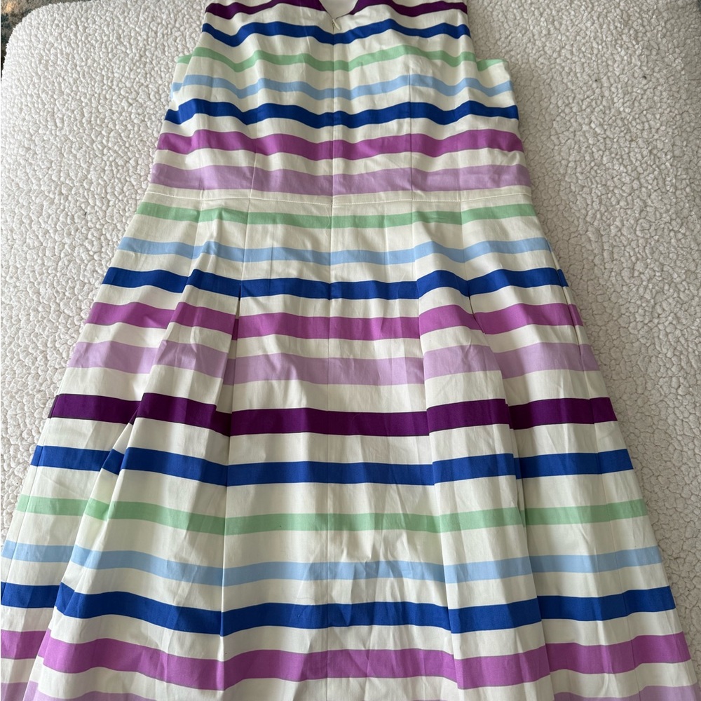 NWT Talbots RSVP Striped sleeveless Dress in White, Blue, Purple, Mint - Picture 5 of 13